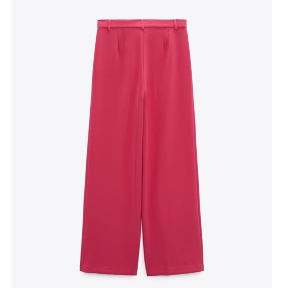 New Zara | Pink Highrise Trousers - Picture 9 of 15